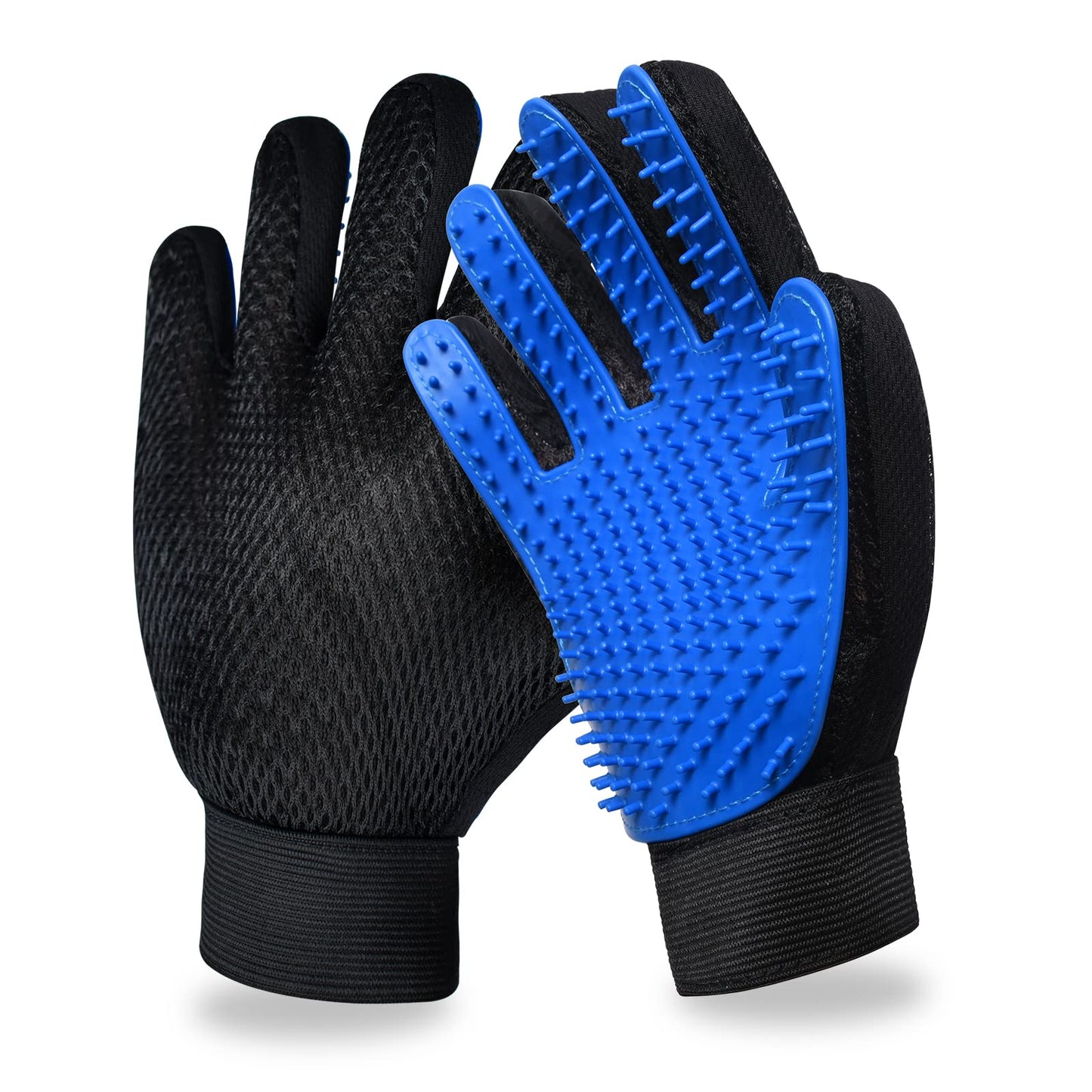 FurLoom™- Silicone Pet Grooming Gloves | Clean Massage Bath Hair Remover