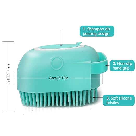 FurLoom™ - Soft Silicone Pet Brush | Pet Shampoo Dispenser