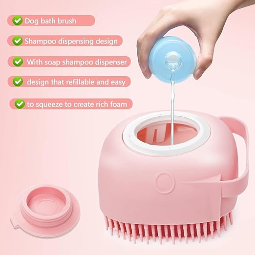 FurLoom™ - Soft Silicone Pet Brush | Pet Shampoo Dispenser