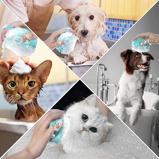 FurLoom™ - Soft Silicone Pet Brush | Pet Shampoo Dispenser